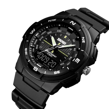 

SKMEI Men's Sports Watch Led Digital 50M Waterproof Casual Dual Time Display Watch 1454