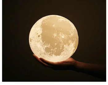 

Novelty Home Decor Kid Gift LED Night Light Moon Lamp Child 3D Print 16 Colors Change Remote Control Bedroom Lunar Moon light