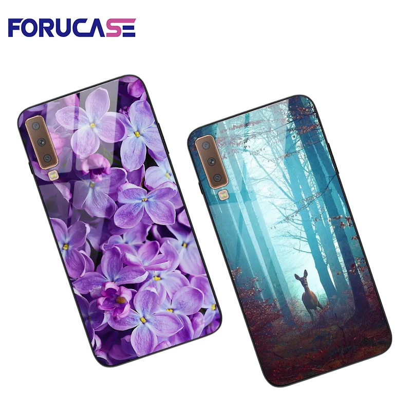 

sFor Samsung A5 2017 Case For Coque Samsung Galaxy A7 2018 Cover A6 A8 Plus A9 A10 A30 A50 Black Silicon Case A3 2016 Bag PC+TPU