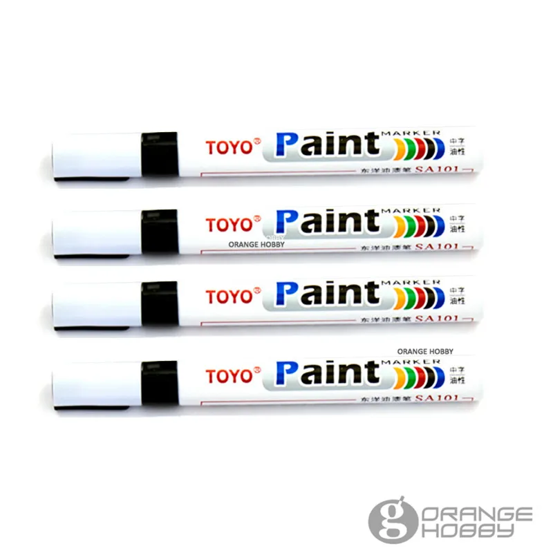

Toyo Model Oil Paint Marker 4 Pcs/Set Basic color Set For Hobby Model Paint