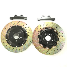 Jekit, автомобильный передний тормозной диск 380*34 мм, набор, Центральная крышка с кронштейном и тормозными колодками, металлический шланг, задний 380x28 мм, набор для 2002 BMW X5