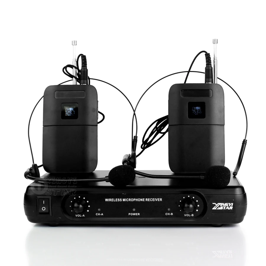 Professional VHF Headworn Wireless Microphone System Headset Mic Cordless Receiver BLX1 Bodypack Transmitter Karaoke Microphones цена Professional VHF Headworn Wireless Microphone System Headset Mic Cordless Receiver BLX1 Bodypack Transmitter Karaoke Microphones цены онлайн