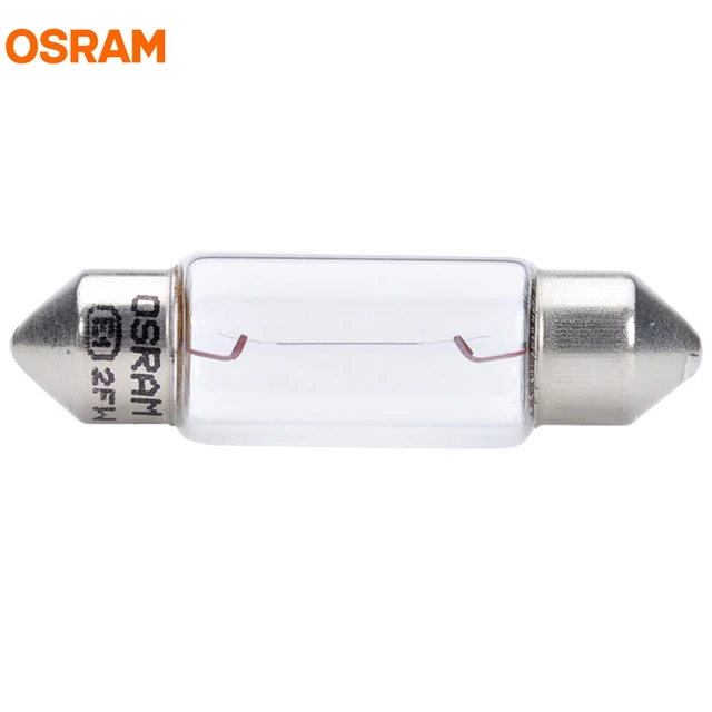 OSRAM-Lámparas de festón C5W 6418, 12V, 5W, SV8.5-8, luz de lectura de  línea Original, bombillas de maletero OEM, bombillas halógenas para coche  ECE, 10 Uds. - AliExpress