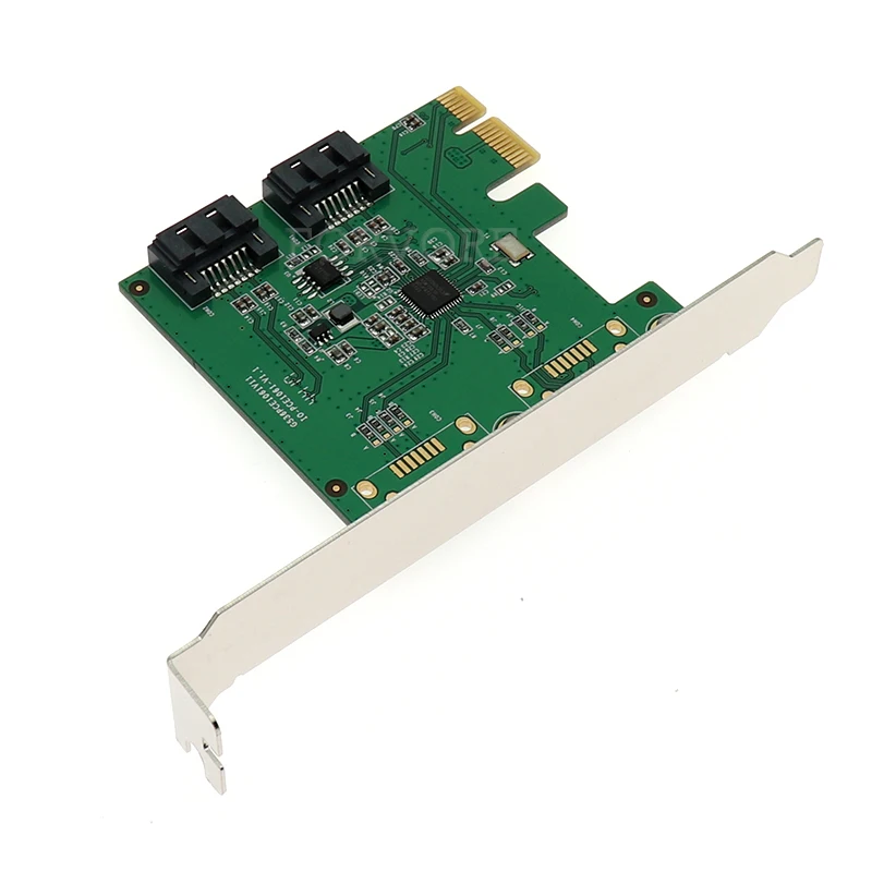 2 Порты 6G SATA карта PCI-e SATA III 3,0 конвертер PCI низкий кронштейн SATA3.0 Raid-плата