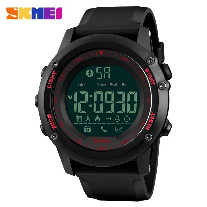 SKMEI 1321 Смарт часы Топ Роскошные модные цифровые мужские водонепроницаемый