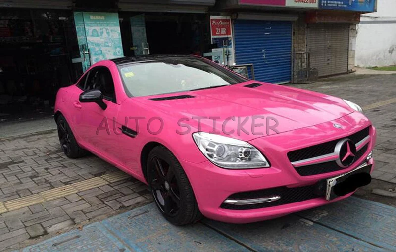 rose red glossy vinyl