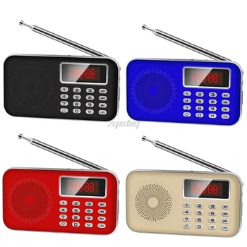 

Rechargeable Digital AM/FM Radio Speaker AUX U Disk TF MP3 Player LED Flashlight Whosale&Dropship
