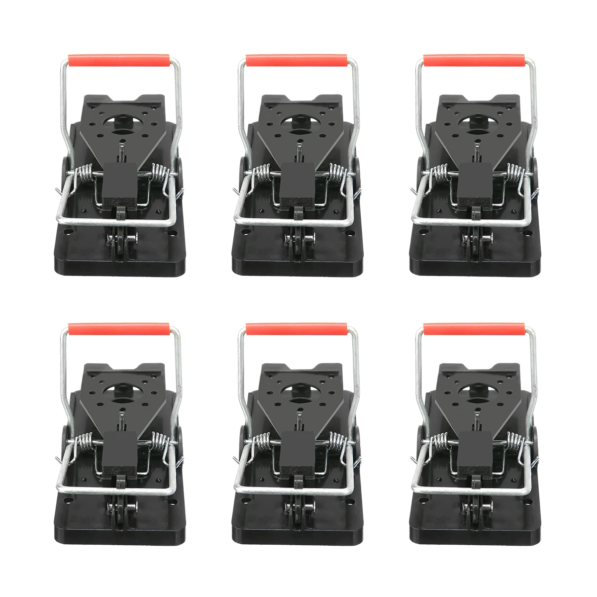 6Pcs Small Heavy Duty Rat Catcher Home Mouse Mice Rat Trap Set Easy Reusable Bait Pest Catcher Killer House Garden Tool