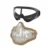 MGFLASHFORCE Airsoft Mask Goggles Set Half Face Steel Mesh Mask Paintball Hunting Tactical Protective CS Halloween Party Cosplay