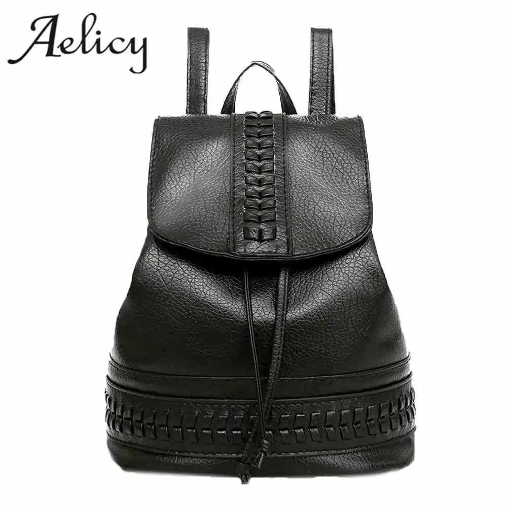 Aelicy новый высококачественный мягкий PU кожаный дорожный рюкзак корейский женский