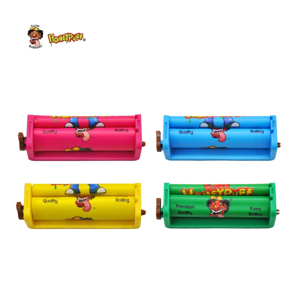 

HONEYPUFF Plastic Cigarette Rolling Machine Suitable 70MM Normal Paper Manual Tobacco Button Adjust Smoking Roller Paper Size