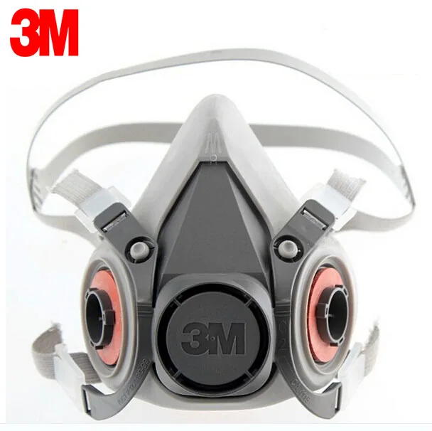 

3M 6100 Reusable Respirator Half Facepiece Respiratory Protection Gas Cartridges Acid Gas Mask LT016