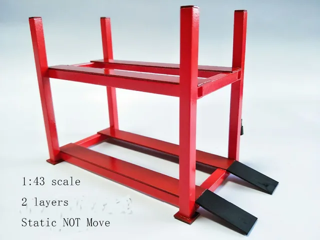 Model Car Diorama Lift 1:64 1:43 1:24 1:18 Double Single Deck Elevator Garage Repair Station Stand For Simulation Vhicle Static 5