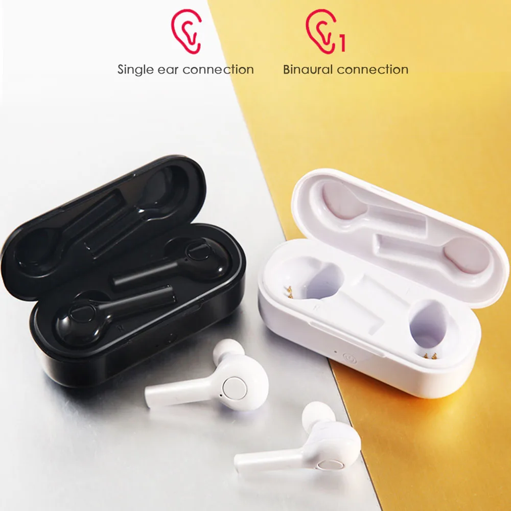 

Bluetooth 5.0 Earphones For All Smart Phone Mini Wireless Headset For Samsung For Xiaomi Huawei Sports Headset + Charger Box