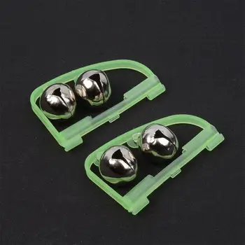 

10Pcs Luminous Arched Fishing Alarm with Twin Bells Fishing Bite Alarm Indicator Clip On Sea Fishing Rod Tip