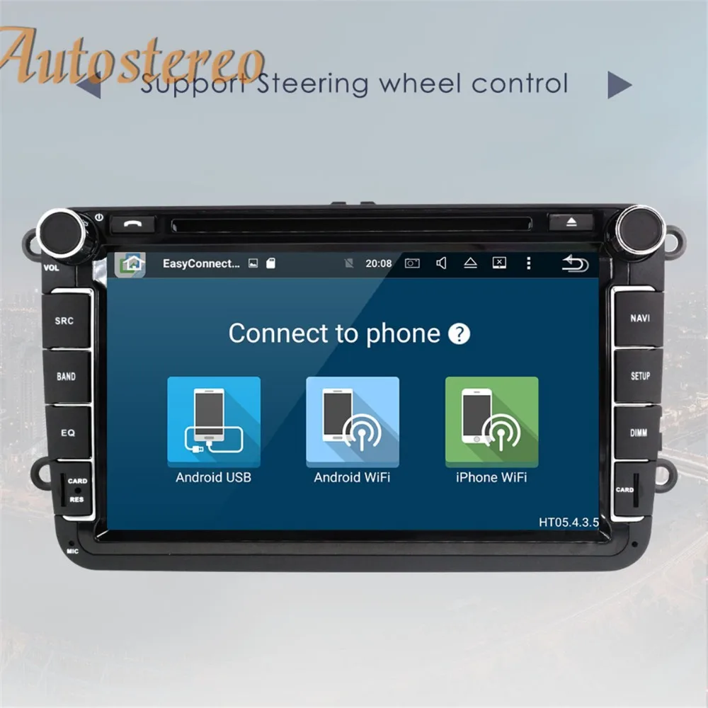 Clearance Android 9 DSP MAX64 Car DVD player GPS navination System For Volkswagen For VW golf passat tiguan skoda multimedia tape recorder 4