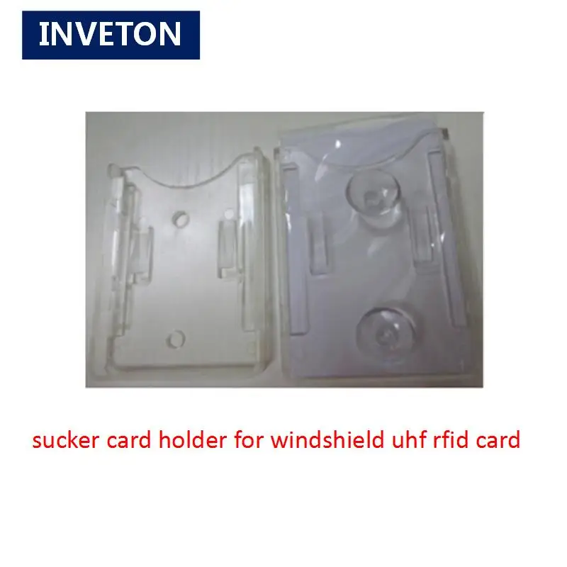 

Waterproof UHF car rfid windshield tag holder parking card holder windshield with suction cups pvc Holder for parking management