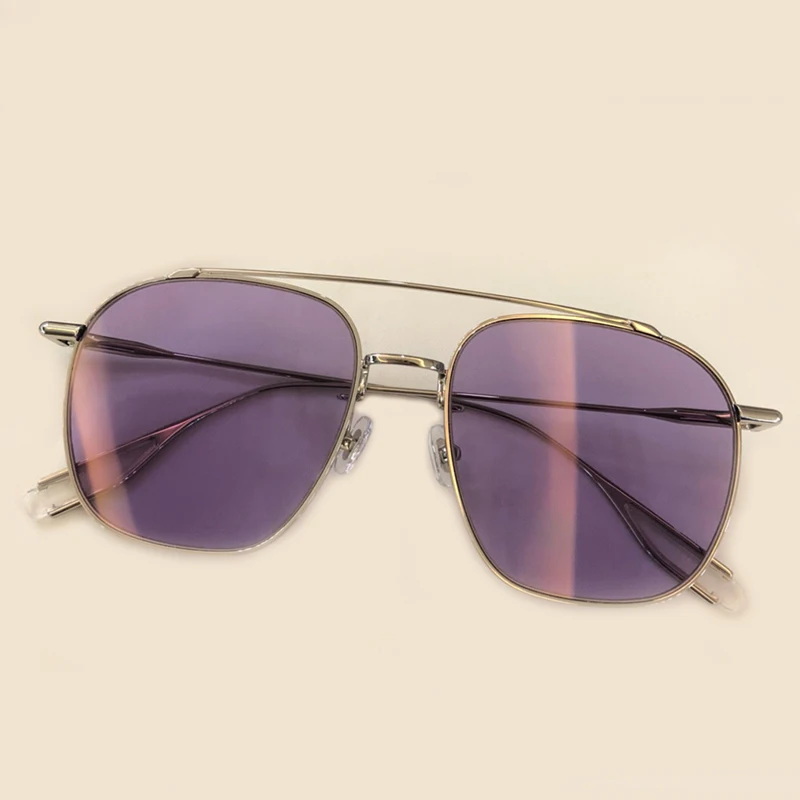 Классическая оправа Квадратные Солнцезащитные очки для женщин/мужчин брендовые дизайнерские сплав зеркало высокое качество Солнцезащитные очки Винтаж Modis Oculos - Цвет линз: No2 Sunglasses