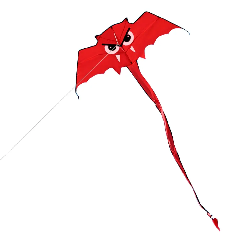 Черный/красный Летающий игрушечный летучая мышь воздушный змей Дети Взрослые Спорт на открытом воздухе одна линия Летающий воздушный змей с 30 м Летающая линия пляжная игра Летающий воздушный змей