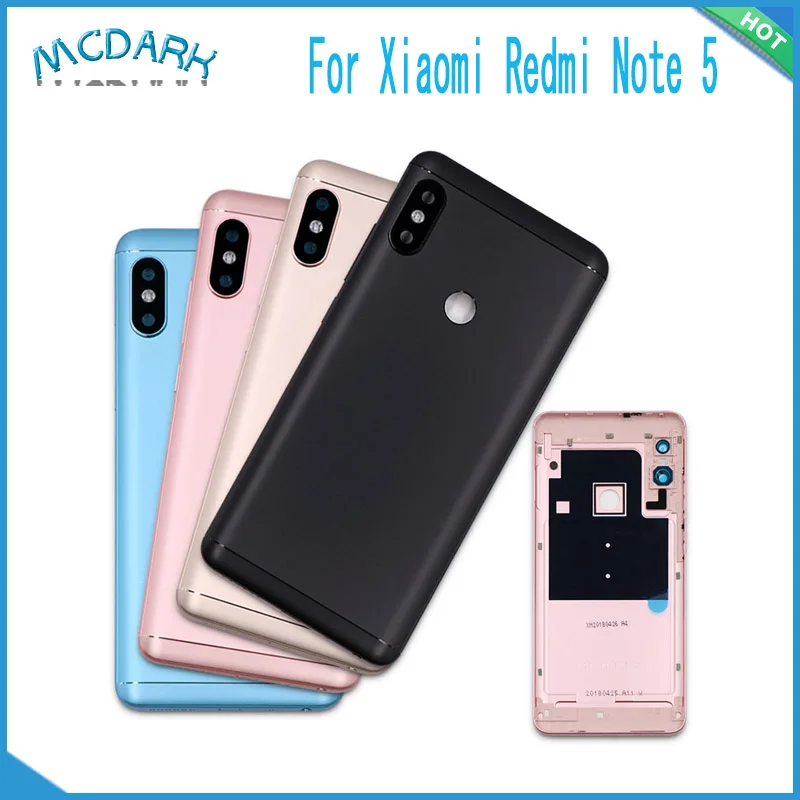 

5.99'' Battery Back Cover For Xiaomi Redmi Note 5 Mobile Phone Housing Replacement Parts Rear Door Case For Xiaomi Redmi Note 5