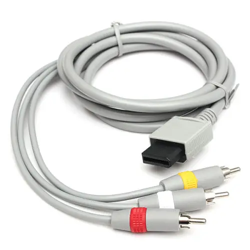 5pcs 1.8m Audio Video AV Composite 3RCA Cable Cord Connector for