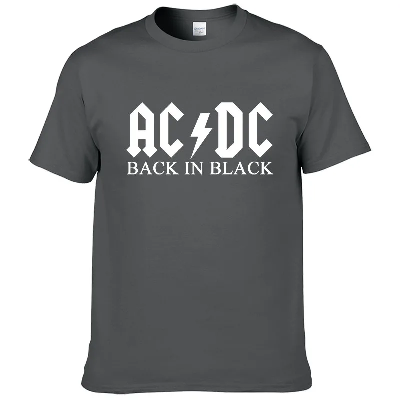 Рок группа AC DC Футболка Мужская Лето хлопок модный бренд ACDC Мужская футболка хип-хоп футболки для фанатов#149