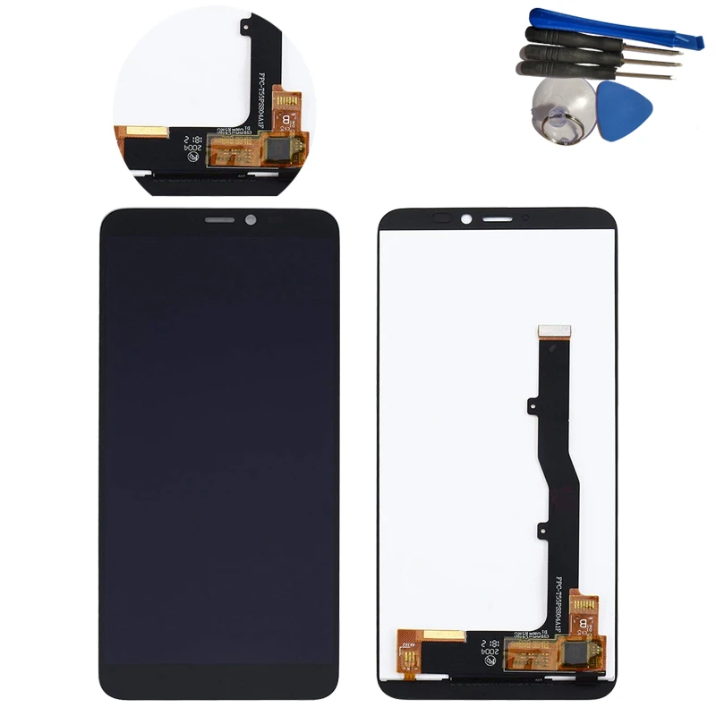 

BLACK 5.45" New For ZTE Blade V9 Vita LCD Display Touch Screen Digitizer Assembly Replacement Parts With Tools