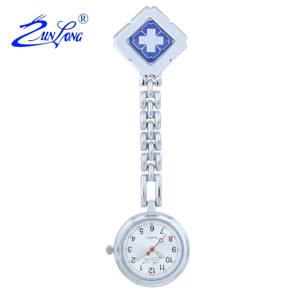 ZUNLONG Original Nurse Watch Women Clip On Pendant Luminous Pointer Fob