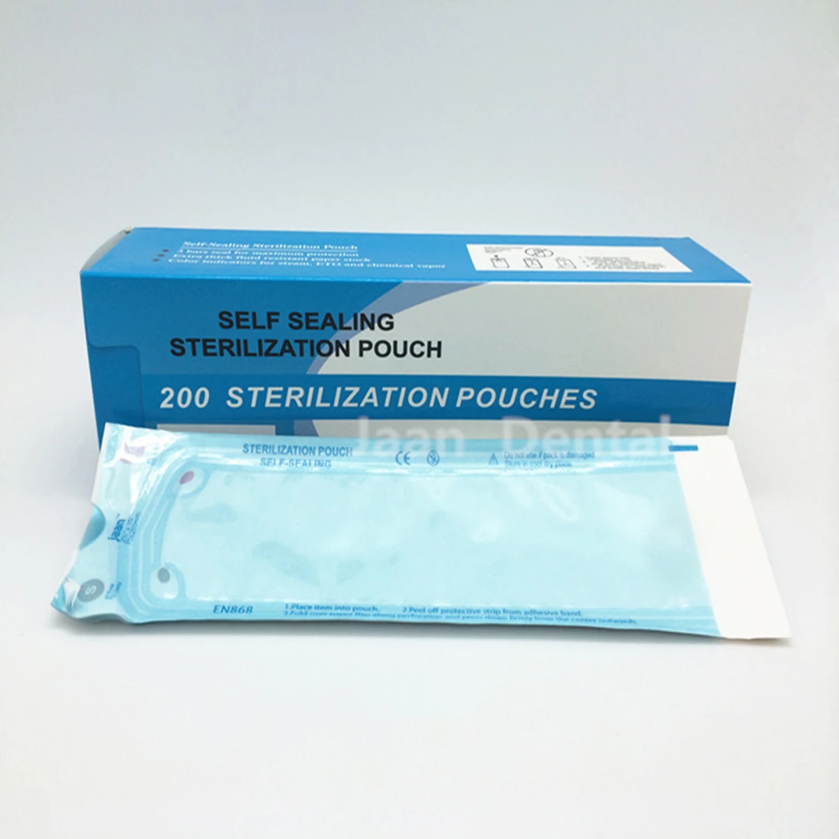 Goede 200Pcs 90*165mm Wegwerp Tandheelkundige Self Sealing Autoclaaf Sterilisatie Zakjes Medische Grade Papier Tattoo Lab Tool Opslag tas