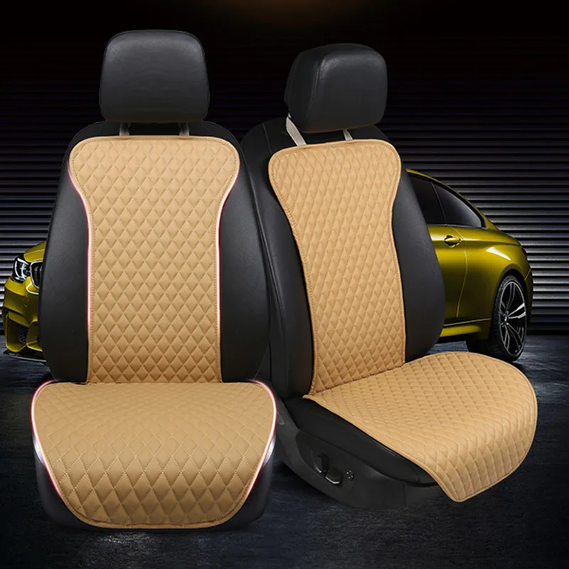

2019 new arrival not moves car seat cushions, single universal pu leather non slide seats cover water proof easy clean