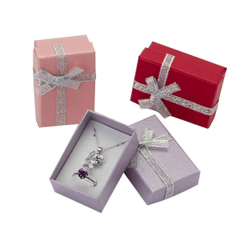 4x6 см коробки для ювелирных изделий Pealr бумажные подарочные коробки для ювелирных изделий Упаковка Дисплей серьга, ожерелье, подвеска кольцо коробка с белая губка