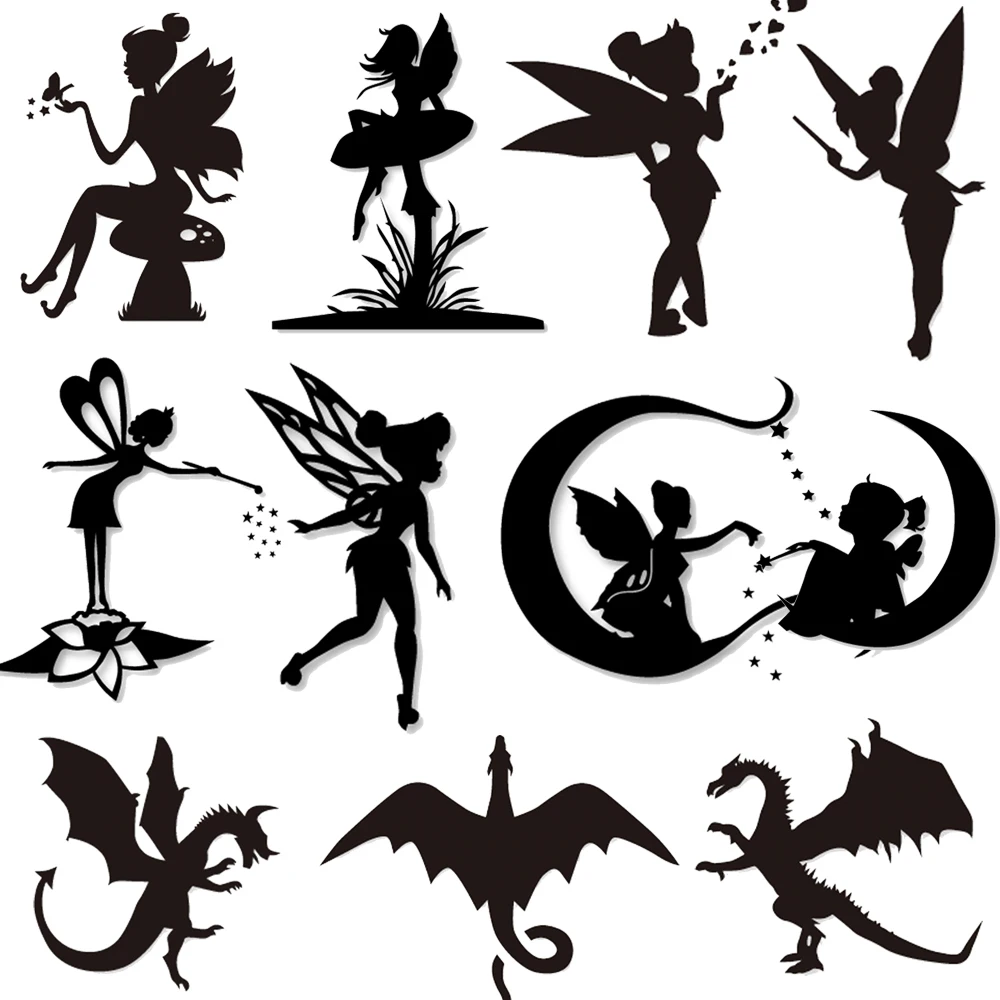 

Estel Fairy and Dragon Metal Cutting Dies Stencils for DIY Scrapbooking Card Making 2019 new arrival embossing craft die