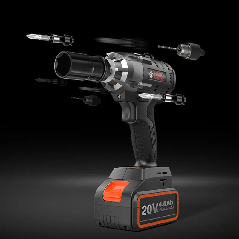 

positive and negative turn 320N/M electric drill electric wrench infinitely variable speed drill power tool 2 battery