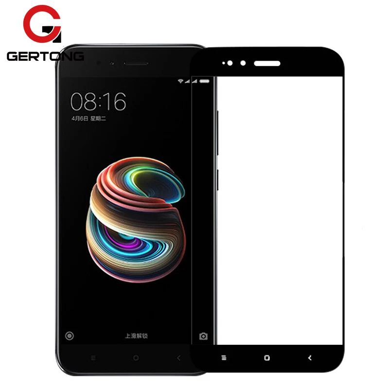 GerTong полное покрытие закаленное стекло для Xiaomi Redmi 4X 4A 5 Plus Y1 Lite Note 5A Prime MiA1 Mi5X защита