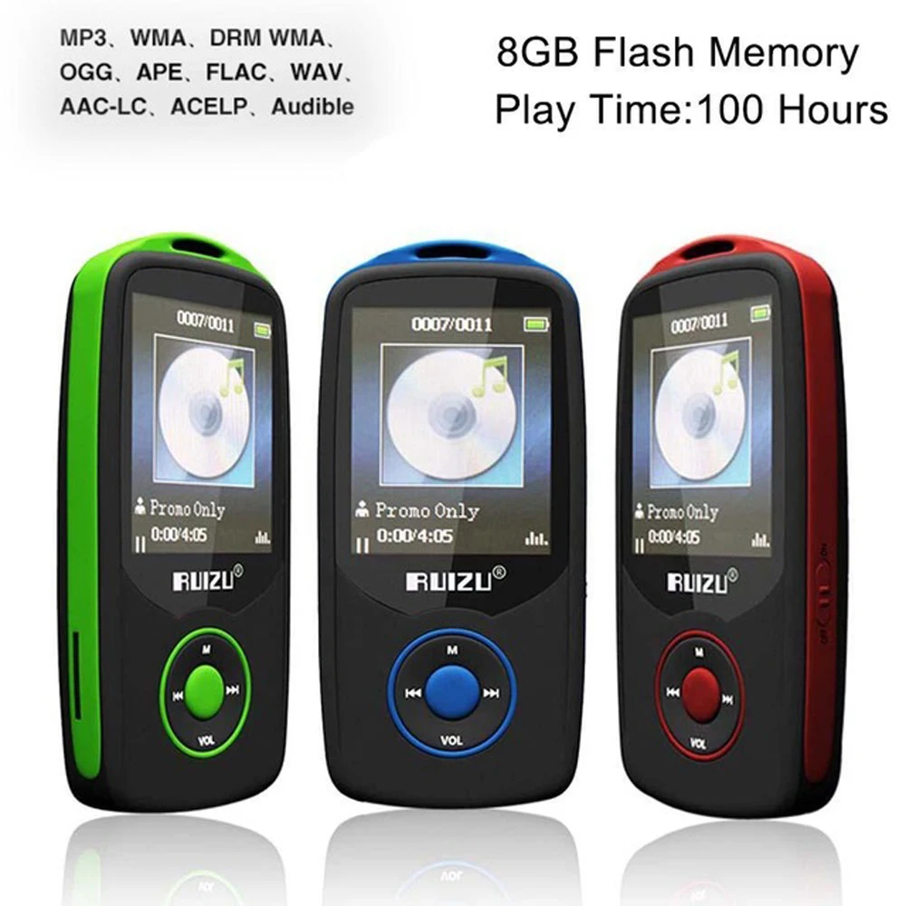 Ruizu X06 Mp3 player Lossless Mp 3 Digital Sport Audio Flac Hifi Mp 3 Mini Music Mp3 Player