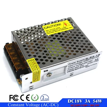 

High Quality Switching Power Supply Adapter DC 18V 3A 54W Transformers 100-240V AC-DC converter For CCTV Camera LED Strip Lamp