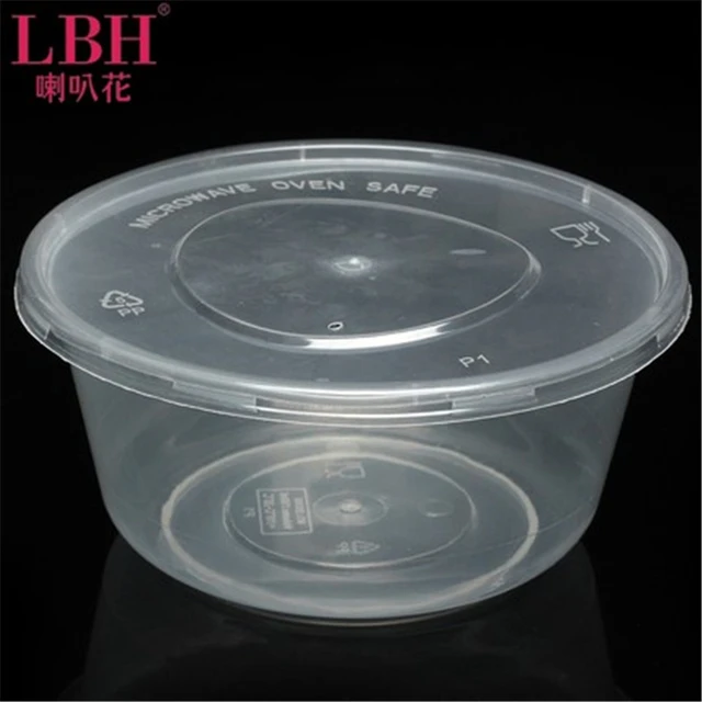 Disposable Plastic Bowls Round 50PCS/Lot 625ML Transparent Dessert Ice  Cream Bowls With Lid Fruit Tableware With Cover - AliExpress