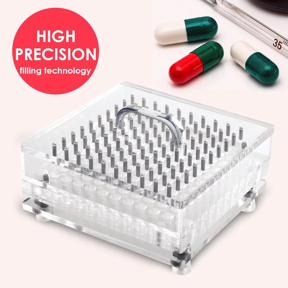

Size 1 manual capsule filler/100 holes encapsulator machine , suitable for the separated capsule size 1