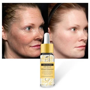

VIBRANT GLAMOUR 24K Gold Serum Anti-wrinkle Firming Whitening Moisturizing Essence Anti-aging Face Serum Skin Care TSLM1