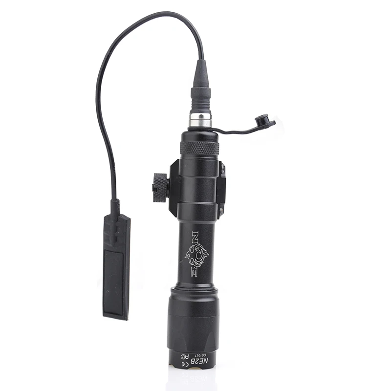 SEIGNEER тактический фонарь M600C SCOUTLIGHT светодиодный полноразмерный дистанционный переключатель давления мгновенный вкл/клик переключатель черный загар