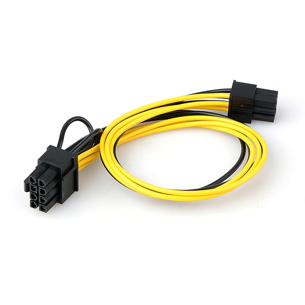 

30cm 6 Pin male to 8 Pin (6+2) male PCI Express Power Adapter Cable for Graphics Video Card Power Cable