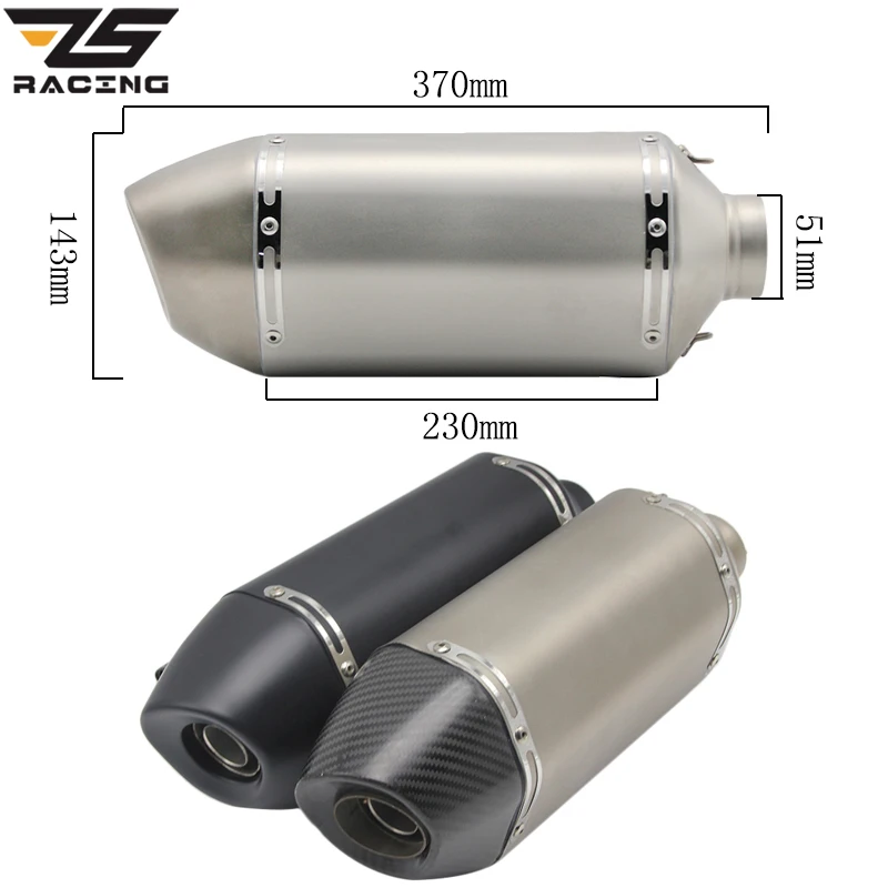 Alconstar Universal Exhaust Motorcycle Scooter Muffler For CBR125 CBR250 CB400 CB600 YZF FZ400 Z750 Z900 | Автомобили и мотоциклы