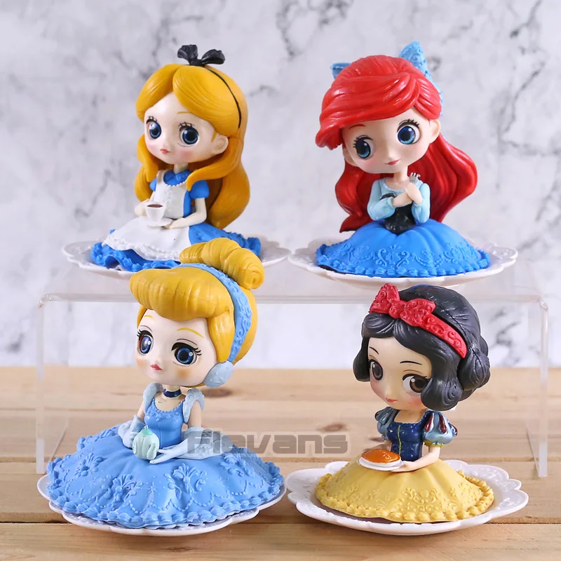 

Q Posket Character Princess Alice Ariel Snow White Cinderella Dolls Collectible PVC Figure Toy