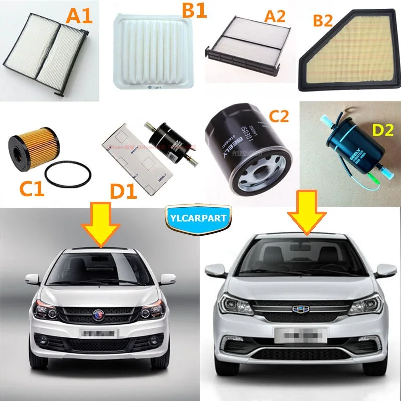 Для Geely GC6 автомобильный воздушный/кондиционер/топливный/масляный фильтр|air air|air