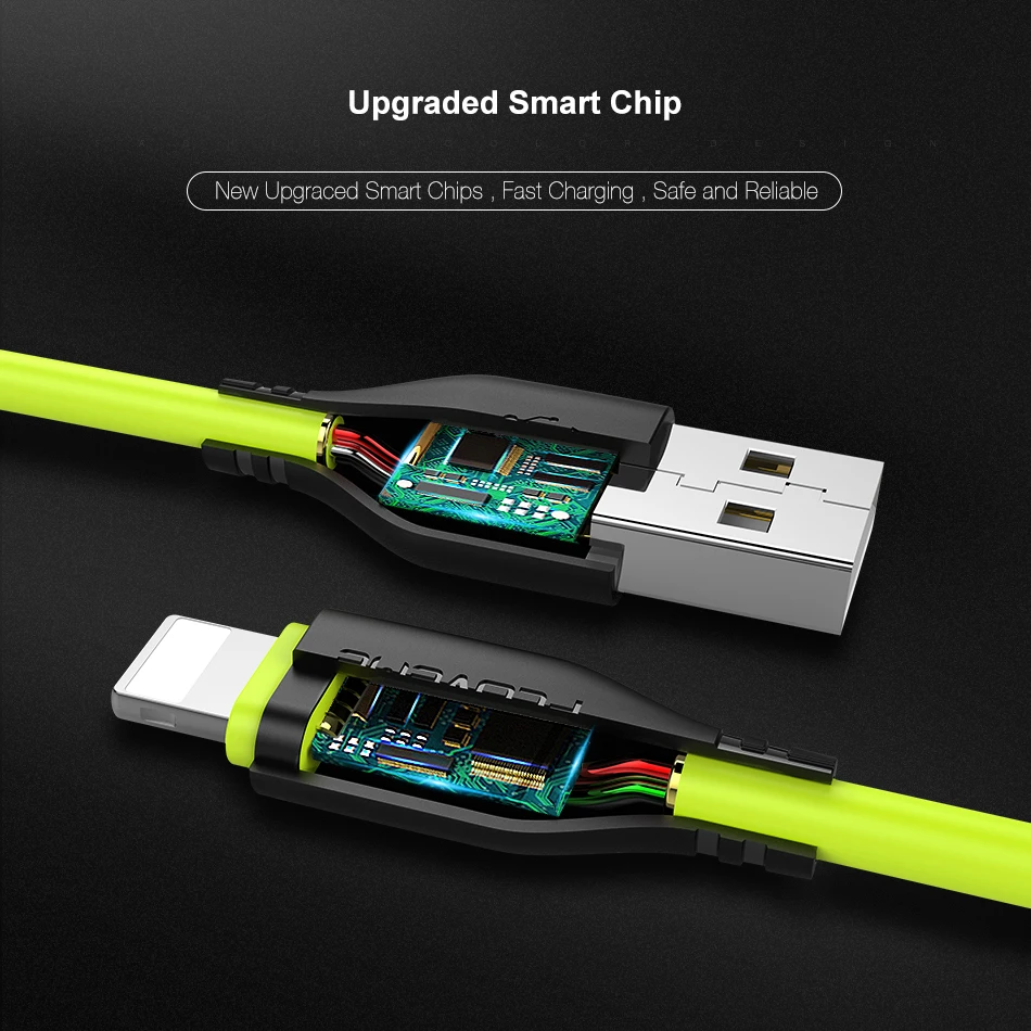 FLOVEME USB Kabel für iPhone 11 7 8 XR 2.2A TPE Beleuchtung Ladekabel 03 m/1 m Mobile telefon Kabel