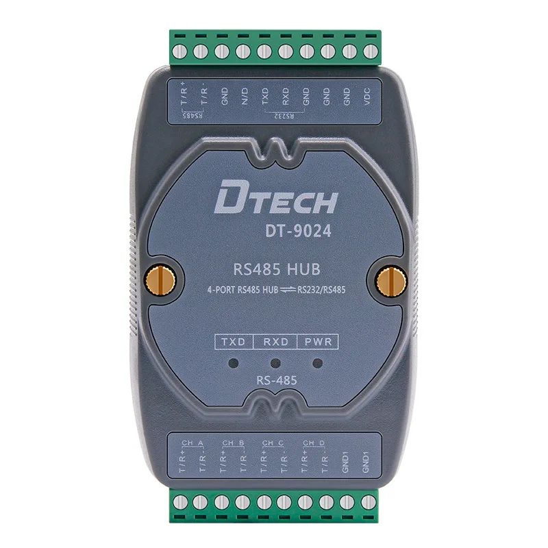 

DT-9024 RS232/485 to 4-port hub RS485 anti-surge short circuit protector 485HUB