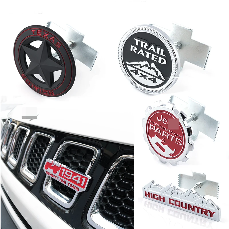 

Car Front Grill Trim Sport Strip Cover Sticker For Jeep Renegade Compass Wrangler JK 4x4 Grand Cherokee Chevrolet Ford Focus 2 3