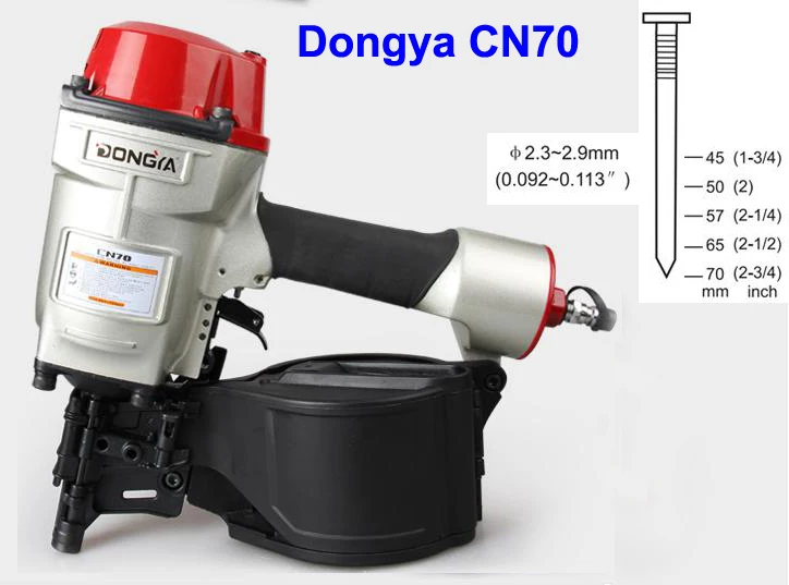 

High Quality dongya Coil nailer CN70 coil nail guns, industrial coil nailer for pallet making Air gun