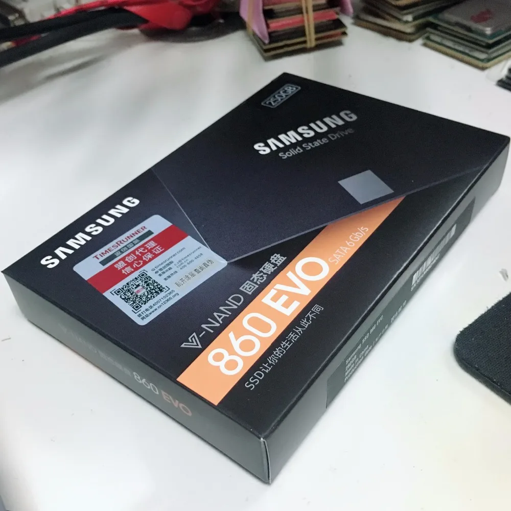 Samsung 860 EVO 860EVO 250 ГБ 250 г 2,5 SATA3 SSD настольных ПК ноутбука сервер 2,5 Internal Solid State Dribe SSD 500 ГБ 1 ТБ 250 ГБ