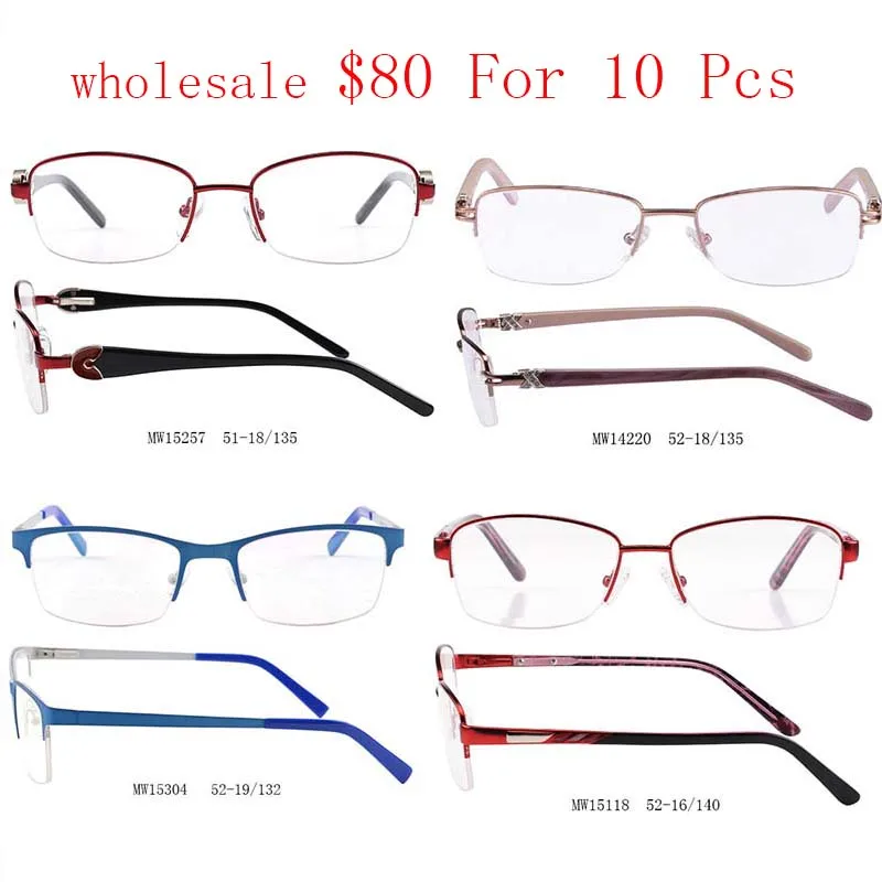 Kirka Wholesale Women Eyeglass Frame And Men Eyeglasses 10 Pcs Metal